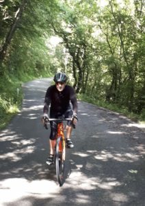 Silvano pedala in salita