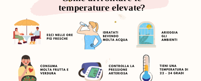 consigli per affrontare le elevate temperature in estate