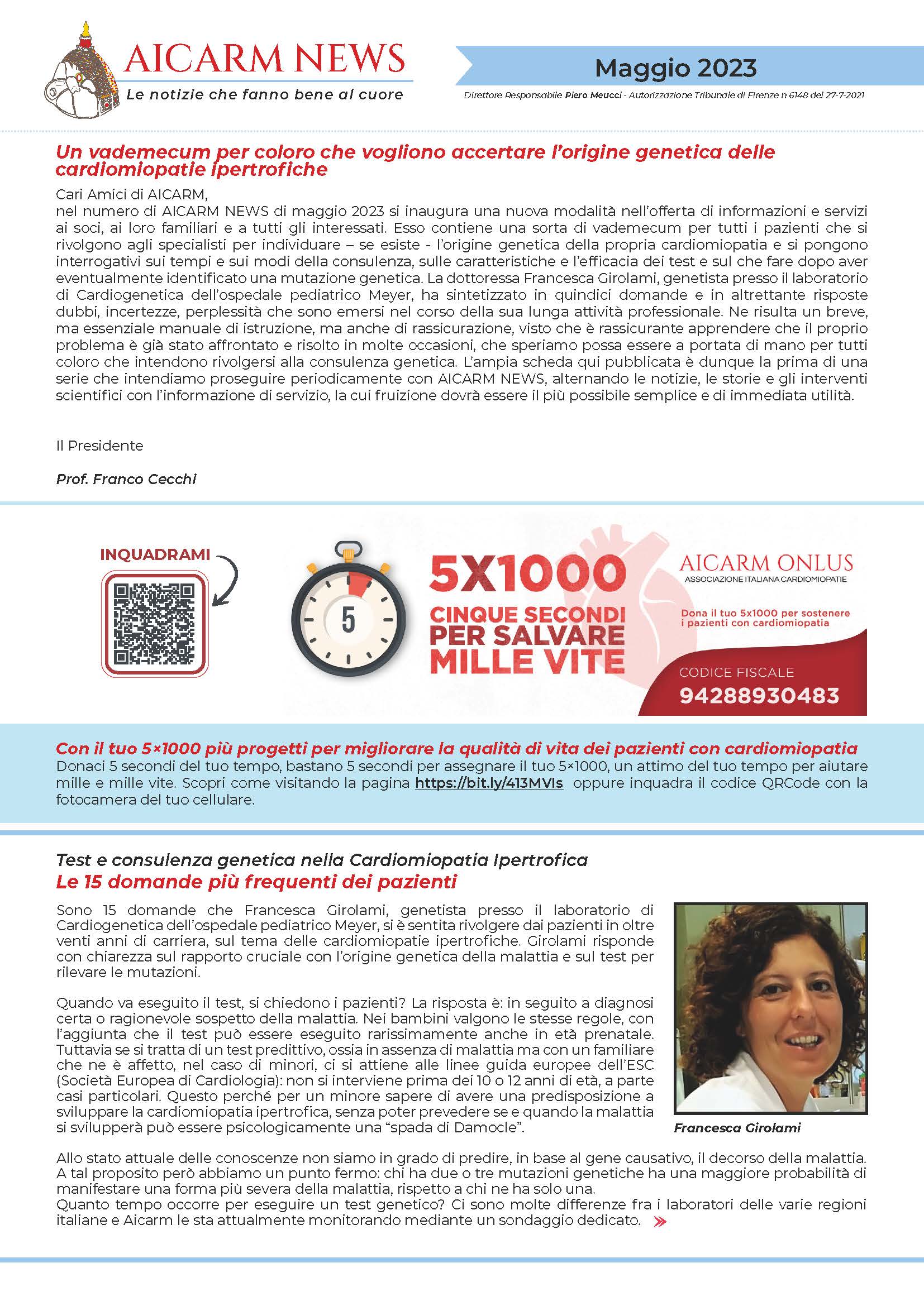 AICARM NEWS - Maggio 2023