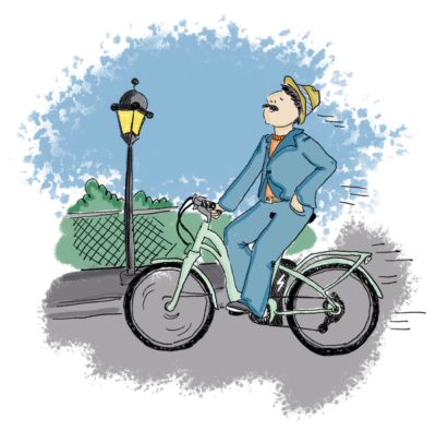 In bici elettrica pedalala assistita