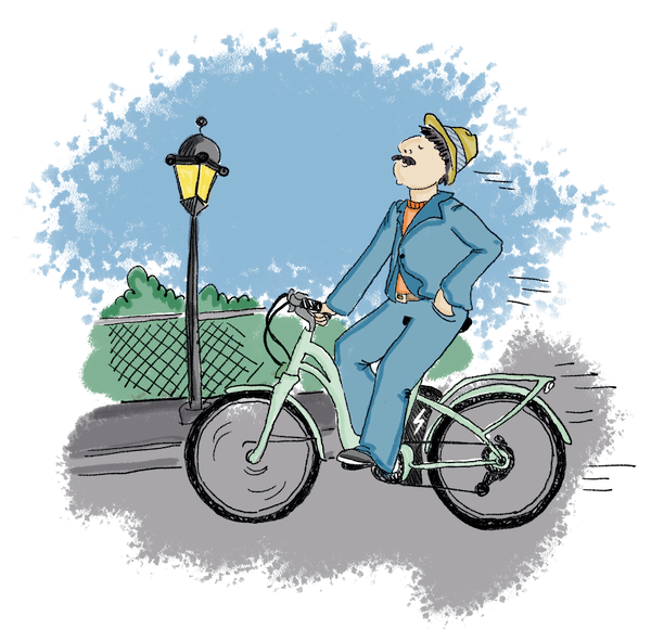 In bici elettrica pedalala assistita