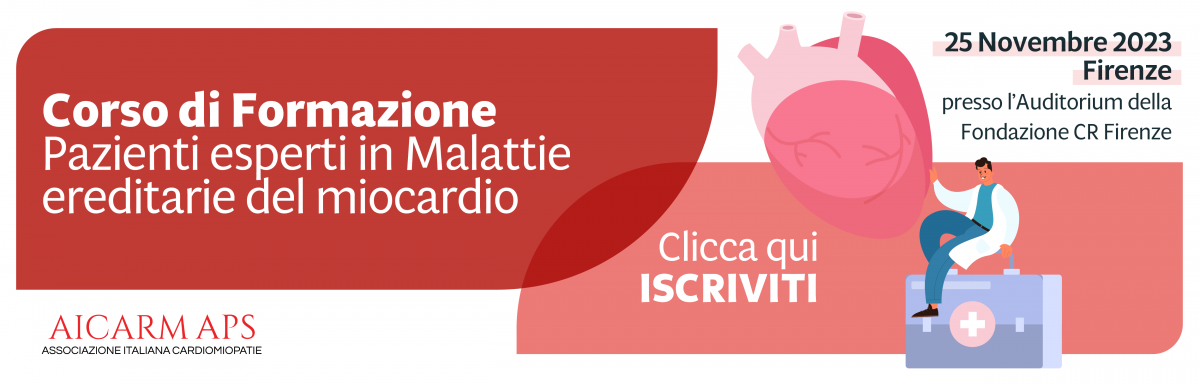 Corso formazione pazienti esperti in malattie ereditarie del miocardio 2023
