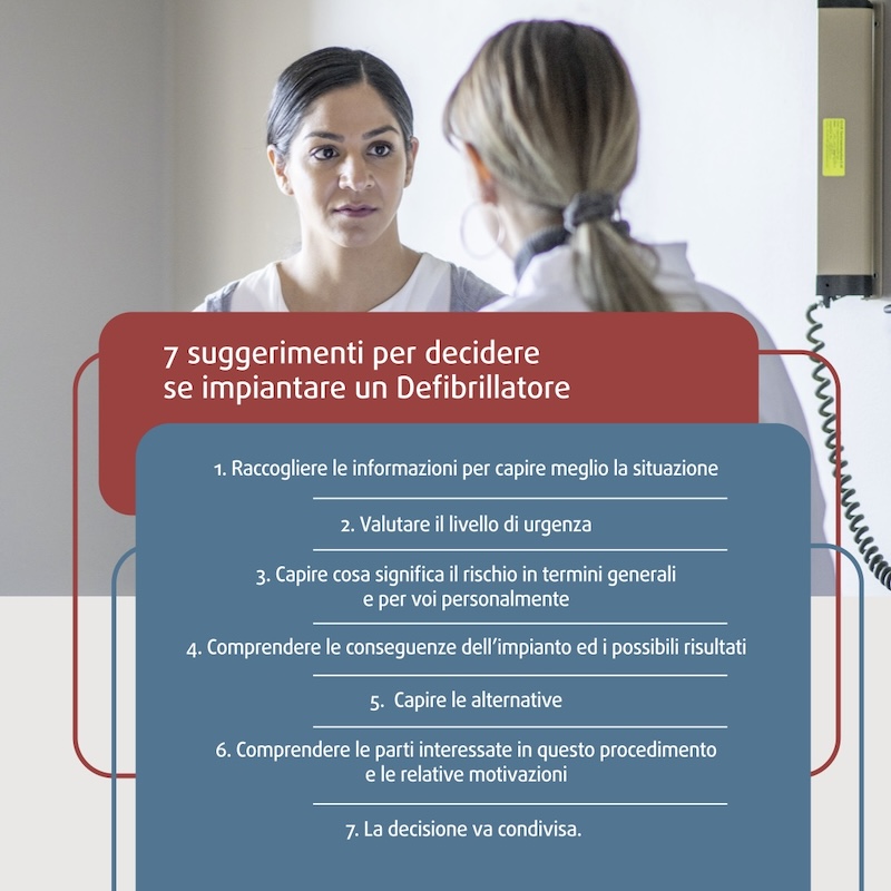 7 suggerimenti per decidere se impiantare un Defibrillatore